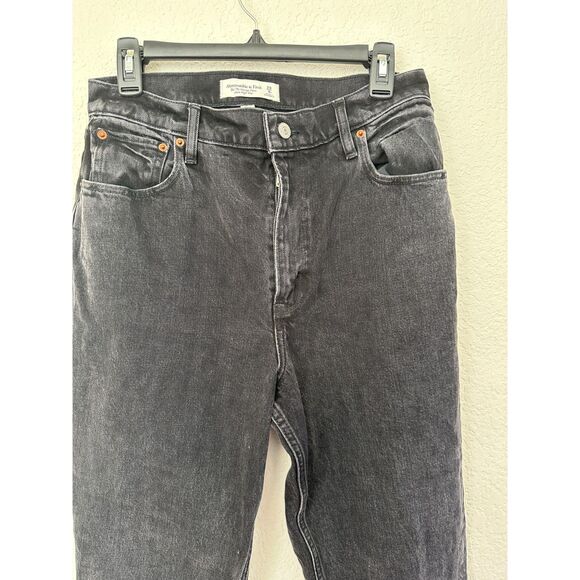 Abercrombie & Fitch Black Flare Jeans - Picture 3 of 10